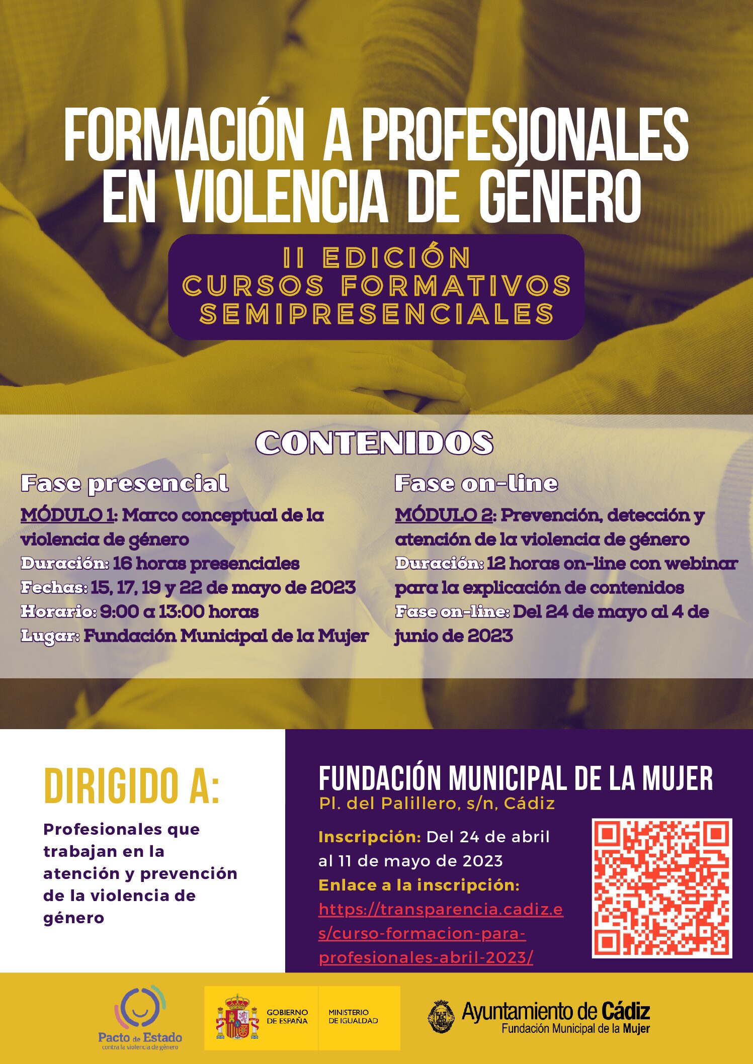 La Fundación de la Mujer abre el plazo de inscripción para la segunda  edición de la formación para profesionales en violencia de género -  Transparencia