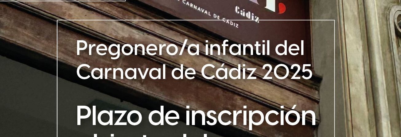 Pregonero infantil carnaval