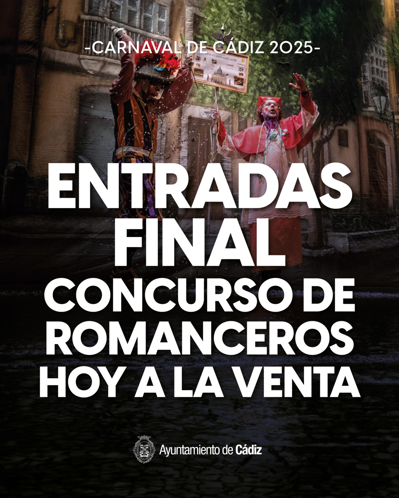 Salen a la venta las entradas del Concurso de Romanceros del Carnaval de Cádiz 2025